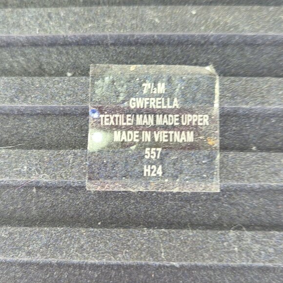 GUESS Women's Blue Frella Two Band Embellished Footbed Sandals - Picture 6 of 8